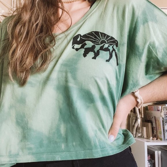 Washed Sage Buffalo Pullover - Picture 9 of 10